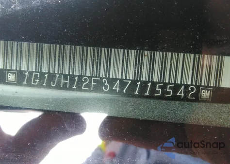 2004 Chevrolet Cavalier Ls Sport z USA, uszkodzony, nr VIN 1G1JH12F347115542